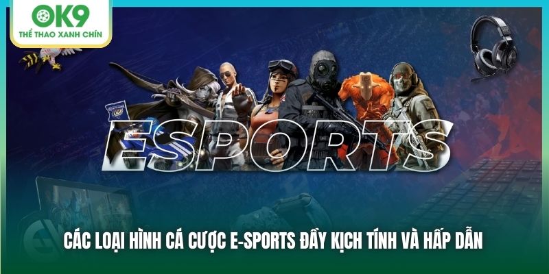 Các Loại Hình Cá Cược E-sports Đầy Kịch Tính Tại Ok9